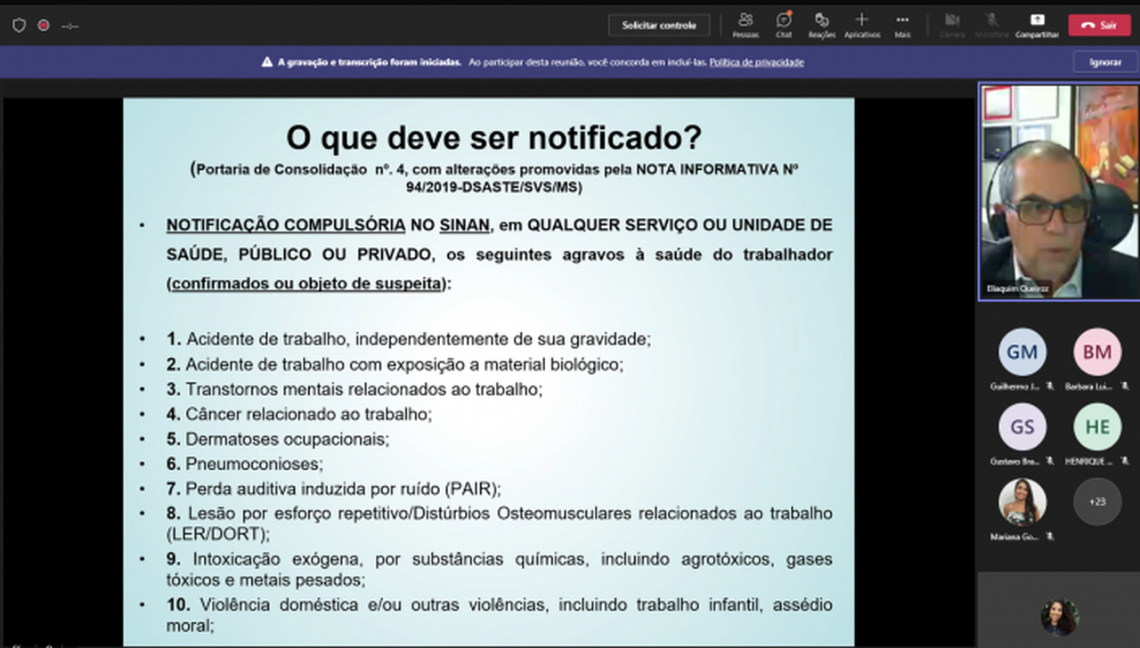 MPT-MG alerta para a subnotificação de acidentes e doenças do trabalho no Brasil em audiências públicas - Revista Cipa